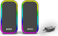 Marvo SG-285 Vezetékes USB-A RGB Gaming Hangszóró 6 Watt - Fekete