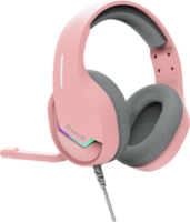 Marvo H8618 PK Vezetékes USB-A RGB Gamer Fejhallgató Headset - Rózsaszín