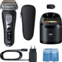 Braun Series 9 Pro+ 9660cc Vezeték nélküli Akkus Nedves-Száraz Borotva/ Arcszőrzet igazító - Fekete
