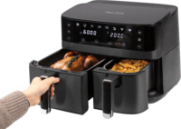 ProfiCook PC-FR 1295 H AirFryer Forrólevegős sütő 5,5 + 3,5L 2700 Watt - Fekete