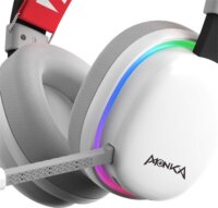 Monka HG9069W Echo Bluetooth USB-C RGB Gamer Fejhallgató Headset - Fehér
