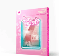 Forever Light Neon világító LED tükör Love Yourself felirattal
