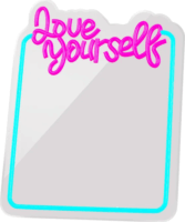 Forever Light Neon világító LED tükör Love Yourself felirattal