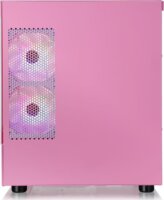 Thermaltake View 170 TG ARGB Micro Torony Számítógépház + 3db 120mm ARGB Ventilátor - Rózsaszín