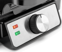 Huslog AK-2149 Elektromos Dupla Gofrisütő 1200W - Fekete / Ezüst