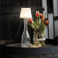 REV LED Akkus Palackba dugható Asztali Lámpa 13,8cm - Meleg fehér