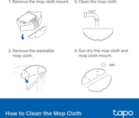 TP-Link TAPO RVA301 Robot Porszívó Mosható Felmosó kendő csomag (5 db / csomag)