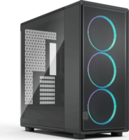 Fractal Design Epoch XL TG RGB Midi Torony Számítógépház + 3db 140mm ventilátor - Fekete