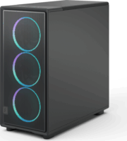 Fractal Design Epoch XL TG RGB Midi Torony Számítógépház + 3db 140mm ventilátor - Fekete