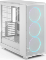 Fractal Design Epoch XL TG RGB Midi Torony Számítógépház + 3db 140mm ventilátor - Fehér