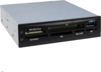 Inter-Tech 88884054 14-in-1 Belső 3.5" kártyaolvasó - Fekete