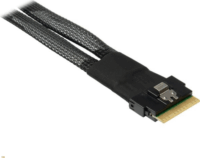 Inter-Tech kábel 0,7m (SFF 8654-8i - 2x SFF 8654-4i)