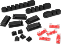 Sharkoon OfficePal Tépőzáras Kábelrendező Készlet - Fekete