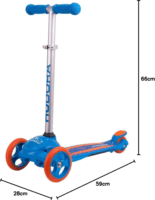 Hudora 11063 Flitzkids 2.0 3 Kerekű Gyerek Roller - Kék