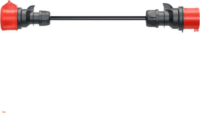 Go-e CH-04-32 Elektromos autó Töltőadapter CEE16 apa - CEE32 anya 0,3m (11kW - 16A) - Fekete