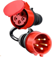 Go-e CH-04-32 Elektromos autó Töltőadapter CEE16 apa - CEE32 anya 0,3m (11kW - 16A) - Fekete