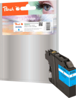 Peach PI500-88 (Brother LC-125XL) Utángyártott tintapatron 15ml - Cián