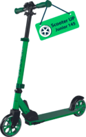 Hudora 14470 Scooter UP Junior 145 2-Kerekű Gyerek Roller - Zöld