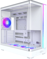 Montech KING 45 PRO Midi Torony Számítógépház + 4db 120mm ventilátor - Fehér