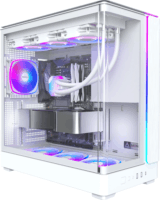 Montech KING 45 PRO Midi Torony Számítógépház + 4db 120mm ventilátor - Fehér