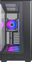 Montech KING 45 PRO Midi Torony Számítógépház + 4db 120mm ventilátor - Fekete