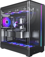 Montech KING 45 PRO Midi Torony Számítógépház + 4db 120mm ventilátor - Fekete