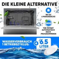 Bomann TSG 7405 Szabadonálló Asztali mosogatógép 55cm 6 teríték - Fehér