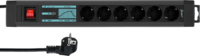 REV 220V Túlfeszültség védő elosztó 5 aljzatos 1.5m - Fekete