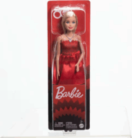 Mattel JGD25 Barbie 80. Évfordulós Kollekció - Barbie Baba Rubintvörös Ruhában