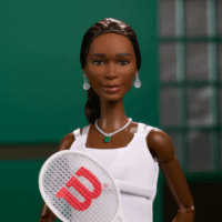 Mattel HRM49 Barbie Inspiráló Nők Kollekció - Venus Williams Barbie Baba Teniszruhában