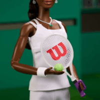 Mattel HRM49 Barbie Inspiráló Nők Kollekció - Venus Williams Barbie Baba Teniszruhában