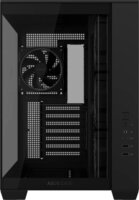 ASUS A32 PLUS ARGB Midi Torony Számítógépház + 3db 120mm ARGB ventilátor - Fekete