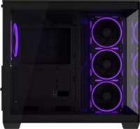 ASUS A32 PLUS ARGB Midi Torony Számítógépház + 3db 120mm ARGB ventilátor - Fekete