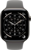Apple Watch Series 11 46mm Okosóra M/L Kőszürke Sportszíjjal - Titán