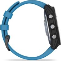 Garmin Quatix 7 GPS Okosóra 47mm Kék Szilikon Szíjjal - Ezüst / Fekete