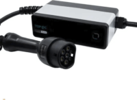 Shelly Portable EV TopAc Wallbox Elektromos autó fali töltő - Fehér / Fekete (11kW - 16A / 5m Type-2)