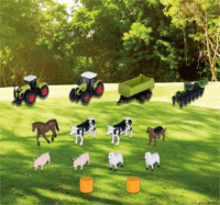 Majorette CLAAS Farm játékszett 14db kiegészítővel