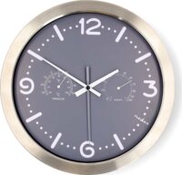 Nedis CLWA5226SS Rozsdamentes acél Falióra Ø 30cm - Ezüst