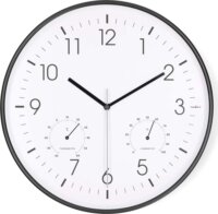 Nedis CLWA4226BK Műanyag Falióra Ø 30cm - Fekete