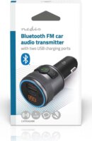 Nedis CATR3024BK Szivargyújtós Autós Bluetooth FM Transmitter - Fekete