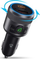 Nedis CATR3024BK Szivargyújtós Autós Bluetooth FM Transmitter - Fekete