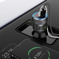 Nedis CATR3024BK Szivargyújtós Autós Bluetooth FM Transmitter - Fekete