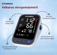 Vivamax FC-BP113 Felkaros Digitális Vérnyomásmérő - Fehér