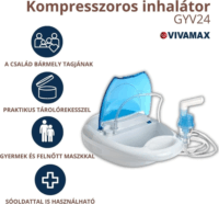 Vivamax BR-CN003 Kompresszoros Inhalátor - Fehér