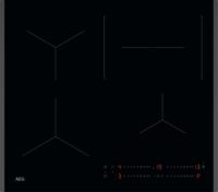 AEG TO64IC0CXB Beépíthető 4 zónás Indukciós Főzőlap 7200 Watt - Fekete