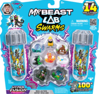 Moose Toys MrBeast Lab Swarms S3 Mega Lab - Harapós csípős szósz 14 darabos figura szett