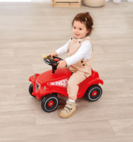 BIG Sound Kormánykerék gyermek jármű kiegészítő fény és hangeffektekkel - Fekete/Piros