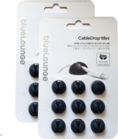 Bluelounge BLUCDM-BL Mini kábelvezető csipesz (9db/csomag) - Fekete
