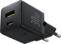 Baseus Palm USB-C / USB-A Hálózati Gyorstöltő Adapter 30W - Fekete