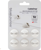 Bluelounge BLUCD-WH Kábelvezető csipesz (6db/csomag) - Fehér